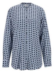 Gerry Weber Bluzka w kolorze błękitno-czarnym rozmiar: 38. Niebieskie bluzki Gerry Weber, bez wzorów, z wiskozy, bez kołnierzyka, bez ramiączek. Za 110.04 zł.