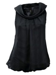 Heine Bluzka w kolorze czarnym rozmiar: 48. Czarne bluzki Heine, bez wzorów, bez kołnierzyka, bez ramiączek. Za 56.79 zł.