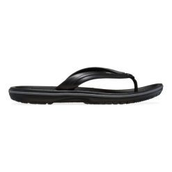 Kapcie Crocs Crocband Flip U Dorosłych. Czarne obuwie domowe Crocs, bez wzorów, z materiału, bez zapięcia. Za 235.00 zł.