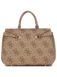 Guess Torebka w kolorze jasnobrązowym - 18 x 14 x 7 cm rozmiar: onesize. Brązowe torebki klasyczne Guess, z aplikacjami, z materiału, bez dodatków. Za 368.96 zł.