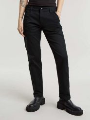G-Star Spodnie chino w kolorze czarnym rozmiar: W25/L32. Czarne spodnie materiałowe G-Star, l, bez wzorów. Za 171.68 zł.