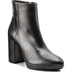Botki UNISA - Talasi Cmt Black Cervus Mt. Czarne botki Unisa, bez wzorów, ze skóry, bez obcasa, bez zapięcia. W wyprzedaży za 379.00 zł.