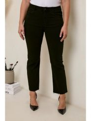Curvy Lady Dżinsy - Regular fit - w kolorze czarnym rozmiar: 38. Czarne jeansy Curvy Lady, bez wzorów, z standardowym stanem. Za 144.58 zł.