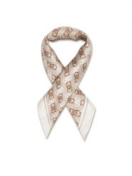 Guess Apaszka AW5454 SIL03 Beżowy. Brązowe rękawiczki Guess, z aplikacjami, z jedwabiu. Za 199.99 zł.