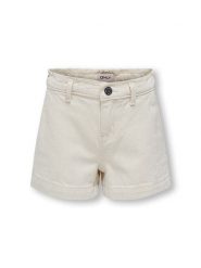 KIDS ONLY Szorty dżinsowe "Comet" w kolorze kremowym rozmiar: 152. Brązowe szorty KIDS ONLY, bez wzorów, z podwyższonym stanem. Za 84.21 zł.