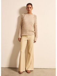 STEFANEL Spodnie w kolorze beżowym rozmiar: 34. Brązowe spodnie materiałowe Stefanel, bez wzorów, z materiału. Za 208.99 zł.