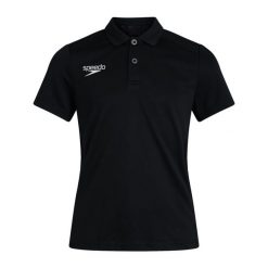 Koszulka T-Shirt damski Speedo Club Dry Polo. Czarne koszulki polo Speedo, bez wzorów, bez ramiączek. Za 92.24 zł.