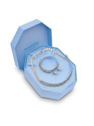 Swarovski Zestaw kolczyki, bransoletka i naszyjnik Una Angelic 5750619 Złoty. Żółte naszyjniki SWAROVSKI, złote. Za 2,109.99 zł.