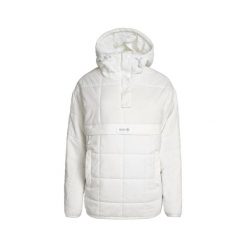 Damski płaszcz typu kangur z kapturem i kieszenią centralną DAPHNE. Niebieskie płaszcze Izas, bez wzorów, z nylonu, z kapturem. Za 443.43 zł.