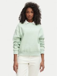 Tommy Hilfiger Bluza WW0WW47831 Zielony Regular Fit. Zielone bluzy TOMMY HILFIGER, l, bez wzorów, z bawełny, bez kaptura. Za 409.99 zł.