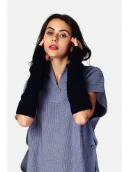 ASSUILI Ocieplacze w kolorze czarnym na ręce rozmiar: onesize. Czarne rękawiczki Assuili, bez wzorów, ze splotem, klasyczne. Za 65.23 zł.