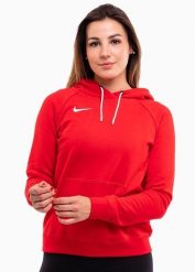 Bluza sportowa damska Nike Wmns Park 20 Fleece. Czerwone bluzy sportowe Nike, xl, bez wzorów, z bawełny, z kapturem. Za 267.25 zł.