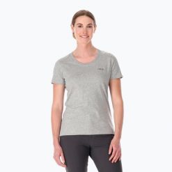 Koszulka trekkingowa damska Rab Stance Mountain Peak. Szare bluzki RAB, s, bez wzorów, sportowe, bez kołnierzyka, bez ramiączek. Za 119.99 zł.