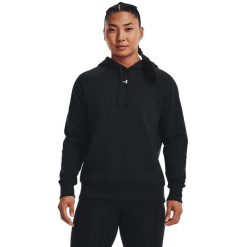 Bluza damska Under Armour Rival Fleece. Czarne bluzy Under Armour, s, bez wzorów, z materiału, z kapturem. Za 254.35 zł.