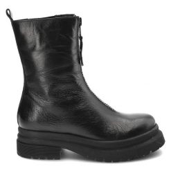 Czarne Botki Simen Damskie Wygodne Ocieplane Buty. Czarne botki Simen, na zimę, bez wzorów, z jeansu, bez obcasa, bez zapięcia. Za 409.00 zł.