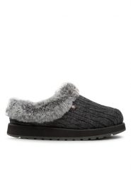 Skechers Kapcie Ice Angel 31204/CCL Szary. Szare obuwie domowe Skechers, bez wzorów, z materiału, bez zapięcia. Za 201.99 zł.