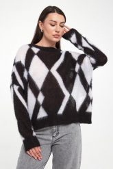 Sweter damski z moherem Onice MARELLA SPORT. Swetry Marella Sport, s, bez wzorów, z moheru, bez ramiączek. W wyprzedaży za 587.40 zł.