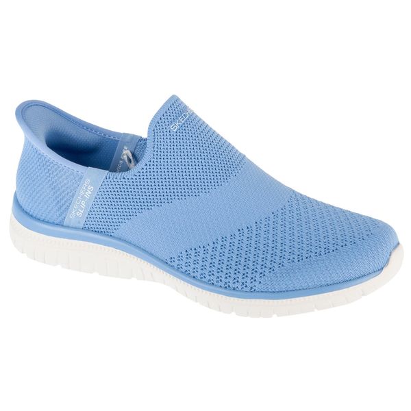 Buty sportowe Sneakersy damskie, Slip-ins: Virtue - Sleek. Niebieskie obuwie sportowe Skechers, bez zapięcia, trekkingowe, Skechers Sport. Za 299.99 zł.