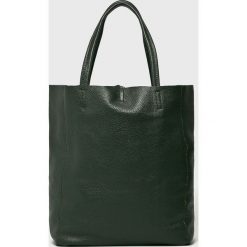Answear - Torebka BS0001.B. Zielone shopper ANSWEAR, bez wzorów, z materiału, casualowe, na ramię, duże, bez dodatków. Za 199.90 zł.