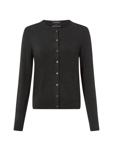 Franco Callegari Kardigan damski z zawartością kaszmiru Kobiety szary marmurkowy, XL. Szare kardigany Franco Callegari, xl, bez wzorów, z bawełny. Za 299.95 zł.