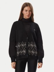 Guess Kardigan V6BR17 Z2279 Czarny Regular Fit. Czarne kardigany Guess, xs, z aplikacjami, z syntetyku. Za 474.99 zł.