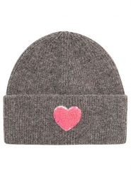 Zwillingsherz Czapka "Heart" w kolorze szarym rozmiar: onesize. Szare czapki Zwillingsherz, bez wzorów, z materiału. Za 134.95 zł.
