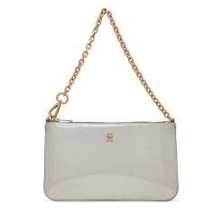 Torebka Tommy Hilfiger. Szare torebki klasyczne TOMMY HILFIGER, bez wzorów, bez dodatków. Za 389.99 zł.