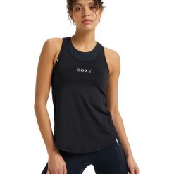 Top techniczny dla Kobiety BOLD MOVES 2.0 Czarny. Szare koszulki sportowe Roxy, bez wzorów, z elastanu, bez ramiączek. W wyprzedaży za 111.99 zł.