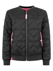 Zwillingsherz Kurtka "Be Happy" w kolorze czarnym rozmiar: M. Czarne kurtki Zwillingsherz, m, bez wzorów, bez kaptura. Za 276.05 zł.