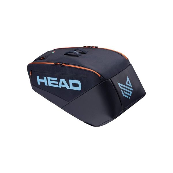 Torba na rakiety tenisowe Head Pro L. Niebieskie torby na ramię Head, bez wzorów, z materiału, eleganckie, na ramię, bez dodatków. Za 425.00 zł.