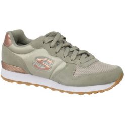 Skechers OG 85, damskie buty sportowe, Beżowe. Brązowe obuwie sportowe Skechers, z tkaniny, bez zapięcia, trekkingowe, Skechers Sport. Za 311.00 zł.