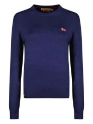 Geographical Norway Sweter "Fabrizia" w kolorze granatowym rozmiar: M. Niebieskie swetry Geographical Norway, m, bez wzorów, bez ramiączek. Za 114.44 zł.