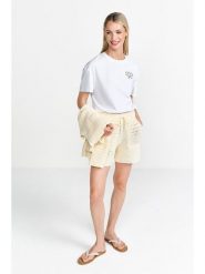 Rich & Royal Koszulka w kolorze białym rozmiar: L. Białe bluzki Rich & Royal, l, bez wzorów, z bawełny, bez kołnierzyka, bez ramiączek. Za 104.89 zł.