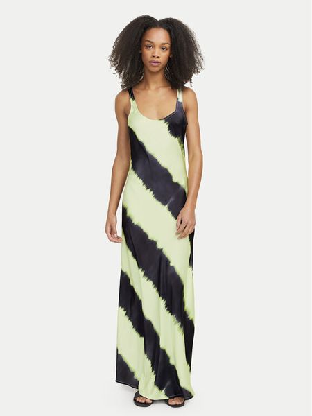 JJXX Sukienka letnia Palma 12270973 Zielony Relaxed Fit. Zielone sukienki JJXX, na lato, s, bez wzorów, z syntetyku, bez kołnierzyka, bez ramiączek. Za 129.99 zł.