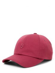BOSS Czapka z daszkiem dla kobiet Kobiety Bawełna (100%) czerwony|wyrazisty róż, ONE SIZE. Czerwone czapki Boss, bez wzorów, z bawełny, klasyczne. Za 199.95 zł.