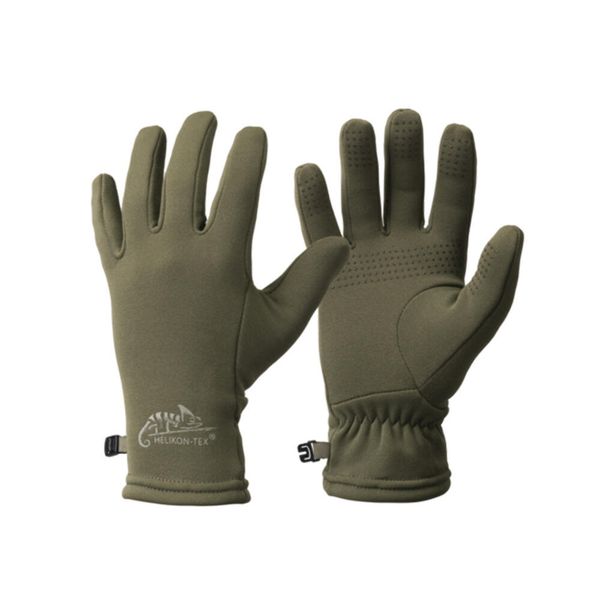 Rękawice turystyczne jesienno zimowe Trekker Outback. Zielone rękawiczki HELIKON-TEX, bez wzorów, sportowe. Za 103.99 zł.