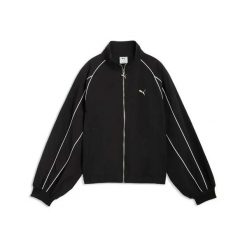 Damska bluza dresowa Puma. Czarne bluzy Puma, m, bez wzorów, z dresówki, bez kaptura. Za 323.50 zł.