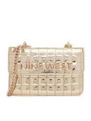 Nine West Torebka EO-Glamercy-Grace-LX10060 Złoty. Żółte torebki klasyczne Nine West, bez wzorów, z materiału, bez dodatków. Za 349.99 zł.