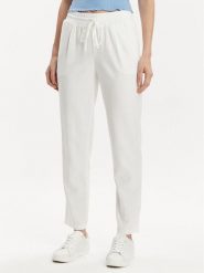 Vero Moda Spodnie materiałowe Jesmilo 10279691 Biały Regular Fit. Białe spodnie materiałowe Vero Moda, xl, bez wzorów, ze lnu. Za 109.99 zł.