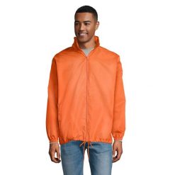 Kurtka Wiatrówka Unisex Dla Dorosłych. Brązowe kurtki sportowe SOL'S, s, bez wzorów, bez kaptura, trekkingowe. Za 86.99 zł.