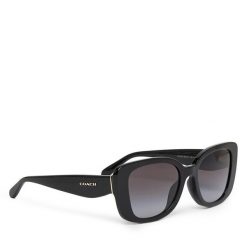 Okulary przeciwsłoneczne Coach. Czarne okulary przeciwsłoneczne Coach, bez wzorów. Za 639.99 zł.
