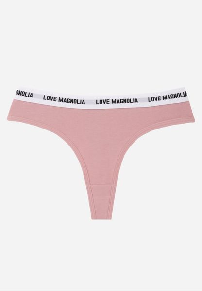 Różowe Majtki Stringi z Bawełną Ozdobione Napisami Amero. Czerwone stringi Renee, bez wzorów, z bawełny. Za 7.99 zł.