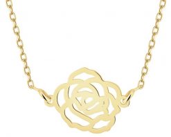 Naszyjnik srebrny - kwiat. Szare naszyjniki Apart, pozłacane. Za 239.00 zł.