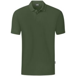Polo Jako Organic. Zielone koszulki polo JAKO, bez wzorów, z bawełny, bez kołnierzyka, bez ramiączek. Za 169.00 zł.