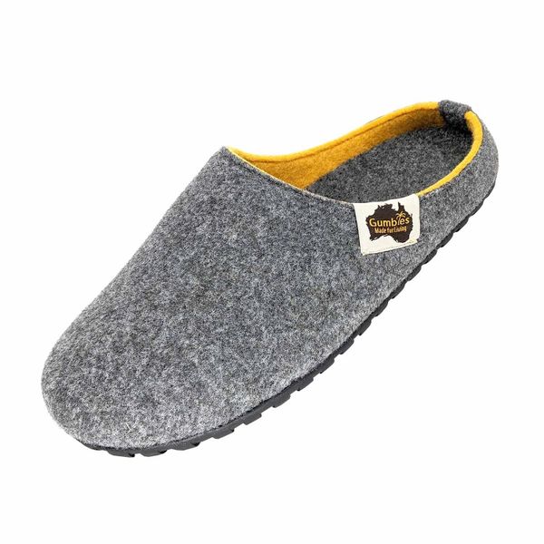 Kapcie GUMBIES OUTBACK SLIPPER UNISEX. Żółte obuwie domowe Gumbies, bez wzorów, bez zapięcia. Za 129.99 zł.