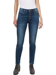 Heine Dżinsy - Slim fit - w kolorze niebieskim rozmiar: 42. Niebieskie jeansy Heine, bez wzorów. Za 70.41 zł.