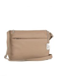 Anna Morellini Skórzana torebka "Orlanda" w kolorze beżowym - 29 x 23 x 12 cm rozmiar: onesize. Brązowe torby na ramię Anna Morellini, bez wzorów, z materiału, na ramię, bez dodatków. Za 217.99 zł.