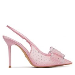 Szpilki Aldo. Czerwone szpilki Aldo, bez wzorów, bez obcasa, na szpilce, bez zapięcia. Za 499.99 zł.