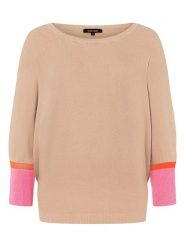 More & More Sweter w kolorze beżowo-różowym rozmiar: 40. Brązowe swetry More & More, s, bez wzorów, z wiskozy, bez ramiączek. Za 186.95 zł.