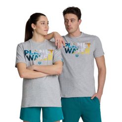 Koszulka Arena Arena Planet Water T-Shirt. Szare koszulki sportowe Arena, bez wzorów, z bawełny, bez ramiączek. Za 129.99 zł.